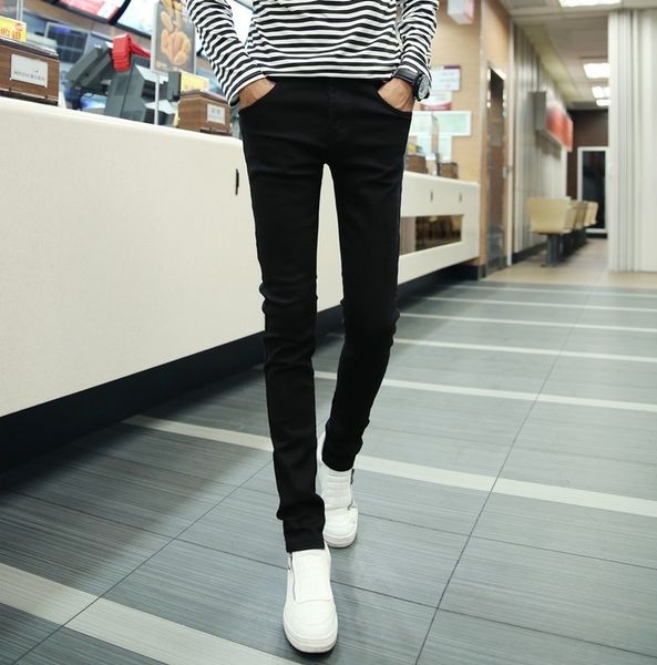 8yzjl spring korean style slim casual jeans pantsjeans casual small pencil pantsfeet fashion young men's straight pencil pants men', Blue
8yzjl spring korean style slim casual jeans pantsjeans casual small pencil pantsfeet fashion young men's straight pencil pants men', Blue