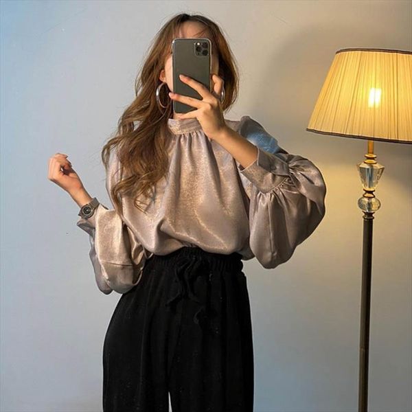 long lantern sleeve satin blouse women 2021 summer korean fashion clothing ladies shirt white blouses black elegant chemise
long lantern sleeve satin blouse women 2021 summer korean fashion clothing ladies shirt white blouses black elegant chemise