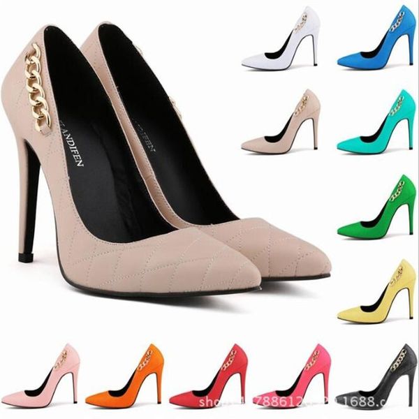 metal decoration new women pointed toe pumps solid color thin high heel shoes pu 11cm slip on mujer bombas women shoes size35-42, Black
metal decoration new women pointed toe pumps solid color thin high heel shoes pu 11cm slip on mujer bombas women shoes size35-42, Black