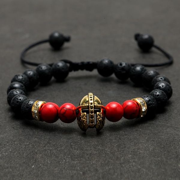 natural stone beads bracelet for men gold sparta helmet women's charm bracelets wristband couple bracelet her gifts for qylhtx, Black
natural stone beads bracelet for men gold sparta helmet women's charm bracelets wristband couple bracelet her gifts for qylhtx, Black