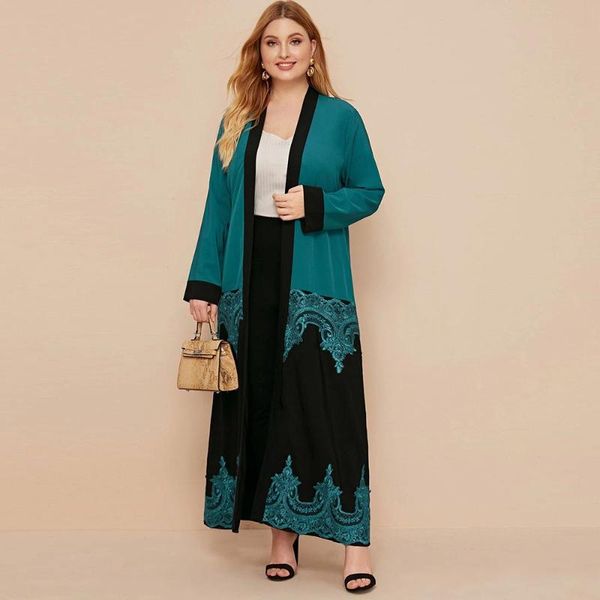 abayas for women fashion lace color block patchwork kimono elegant ethnic muslim dubai turkey arabic robe purple ramadan eid, Red 
abayas for women fashion lace color block patchwork kimono elegant ethnic muslim dubai turkey arabic robe purple ramadan eid, Red
