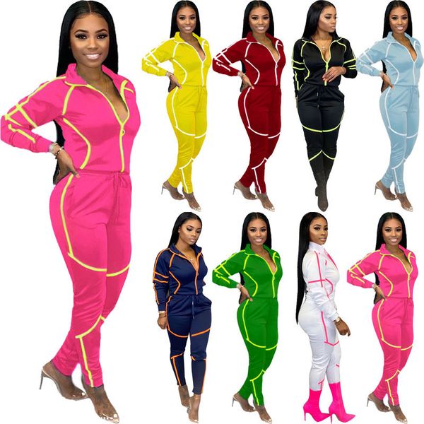 women fall clothes 2 two piece tracksuits outfits set zipper patchwork coat leggings pants sportswear gym running plus size womens clothing, Gray
women fall clothes 2 two piece tracksuits outfits set zipper patchwork coat leggings pants sportswear gym running plus size womens clothing, Gray