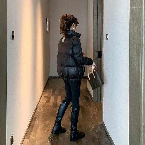 women's down & parkas 2021 fashion wash-shiny coat women's winter clothes korean style loose wadded jacket bread cotton-padded, Black
women's down & parkas 2021 fashion wash-shiny coat women's winter clothes korean style loose wadded jacket bread cotton-padded, Black