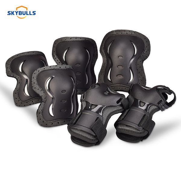 elbow & knee pads skybulls 6pcs/set skating protective gear set protector skateboard ice skate roller adults kids, Black;gray
elbow & knee pads skybulls 6pcs/set skating protective gear set protector skateboard ice skate roller adults kids, Black;gray