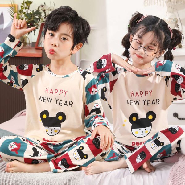 suit children's long sve men's women's pajamas in spring and autumn, Blue;red
suit children's long sve men's women's pajamas in spring and autumn, Blue;red