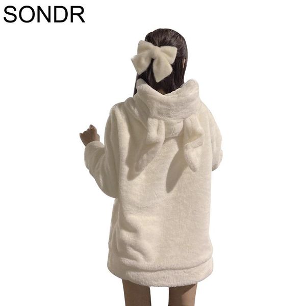 zip up cute lolita warm jacket women moving ears faux fur plush coat girls winter thick furry outerwear teddy overcoat, Black
zip up cute lolita warm jacket women moving ears faux fur plush coat girls winter thick furry outerwear teddy overcoat, Black