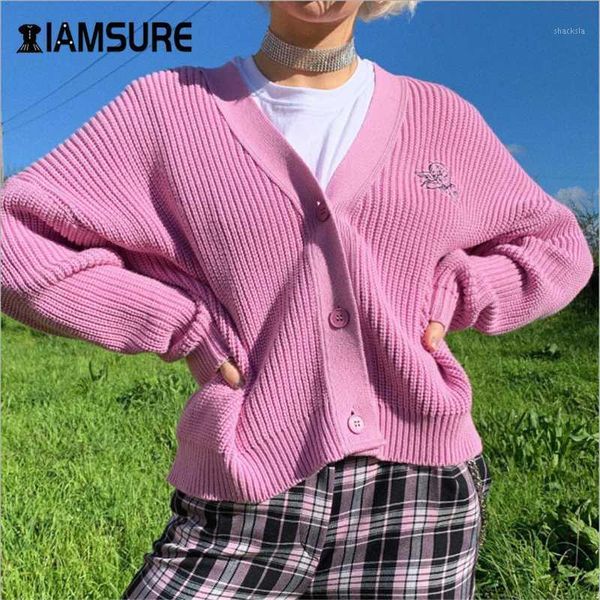 iamsure letter embroidery y2k aesthetic knitted cardigans sweaters for women kpop streetwear v-neck 90s casual loose sweaters1, White
iamsure letter embroidery y2k aesthetic knitted cardigans sweaters for women kpop streetwear v-neck 90s casual loose sweaters1, White