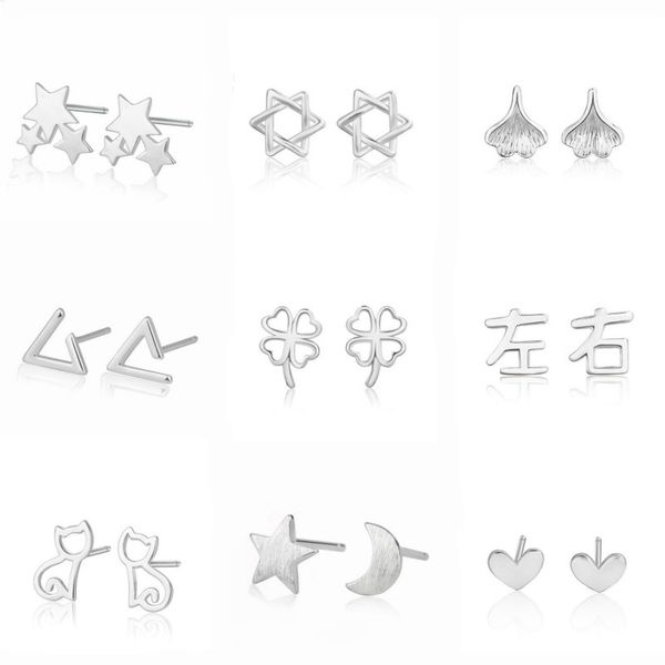 south korea internet fashion minimalism earrings cool all-matching silver-plated ear studs female students er shi pin wholesale, Golden;silver
south korea internet fashion minimalism earrings cool all-matching silver-plated ear studs female students er shi pin wholesale, Golden;silver