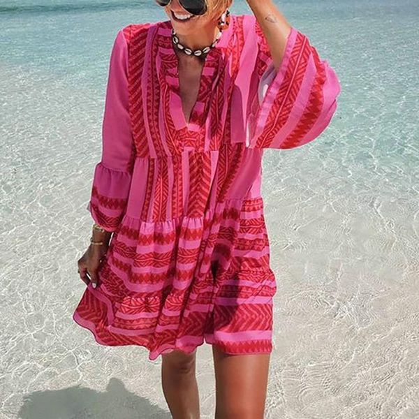 summer new boho dress casual loose striped mini dresses mini women 2021 bohemian short beach dress v-neck sundress femme vestido, Black;gray
summer new boho dress casual loose striped mini dresses mini women 2021 bohemian short beach dress v-neck sundress femme vestido, Black;gray
