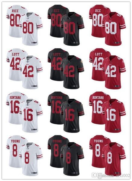mens womens youth san francisco 49ers 8 steve young red 16 joe montana black 42 ronnie lott white 80 jerry rice football jerseys, Black;red
mens womens youth san francisco 49ers 8 steve young red 16 joe montana black 42 ronnie lott white 80 jerry rice football jerseys, Black;red
