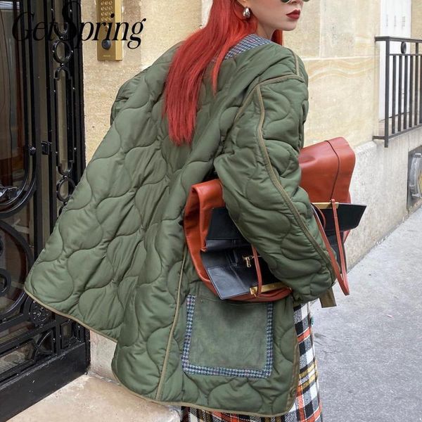 women's down & parkas getspring women parka cotton padded womens coats winter retro stripe jacket loose thin ladies long overcoat 20211, Black
women's down & parkas getspring women parka cotton padded womens coats winter retro stripe jacket loose thin ladies long overcoat 20211, Black
