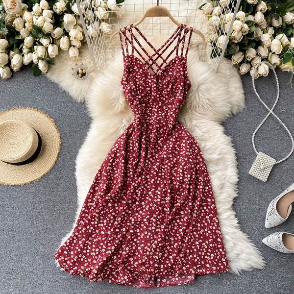 2021 new vintage slingsfloral singiny girlie dress back-to-back the line summer vacation beach dressed 073w, Black;gray
2021 new vintage slingsfloral singiny girlie dress back-to-back the line summer vacation beach dressed 073w, Black;gray