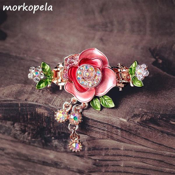 morkopela rose flower hair accessories vintage women banquet hair claw charm rhinestone clip jewelry, Golden;silver
morkopela rose flower hair accessories vintage women banquet hair claw charm rhinestone clip jewelry, Golden;silver