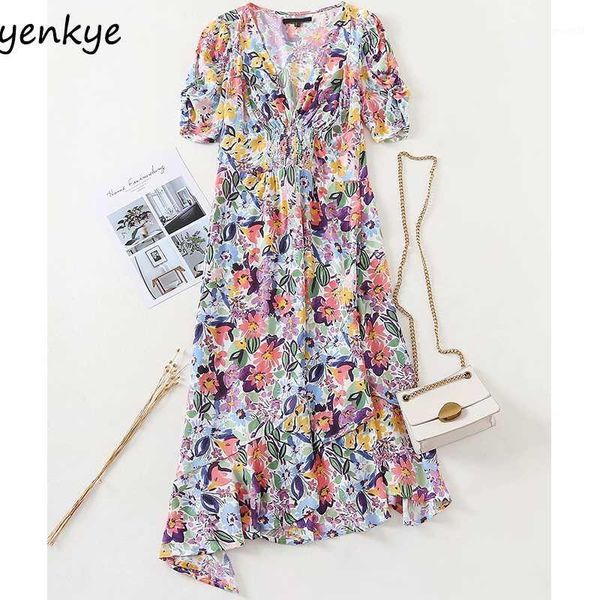casual dresses multicolor floral print dress women v neck short sleeve slim hem asymmetric elegant lady midi summer vestido1, Black;gray
casual dresses multicolor floral print dress women v neck short sleeve slim hem asymmetric elegant lady midi summer vestido1, Black;gray