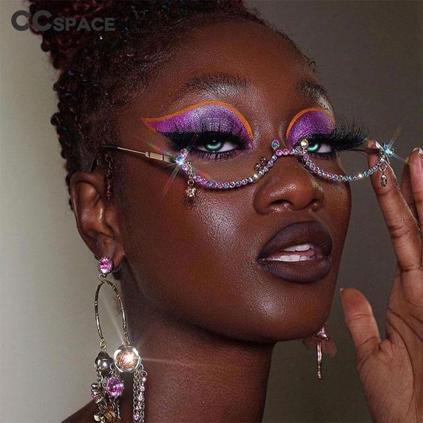 sunglasses 47377 diamond without lens half frame rivet personality men women fashion shades uv400 vintage glasses, White;black
sunglasses 47377 diamond without lens half frame rivet personality men women fashion shades uv400 vintage glasses, White;black