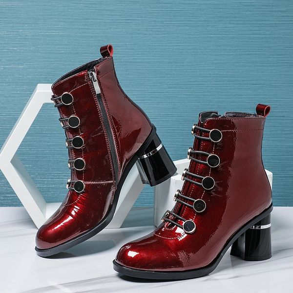 2021 women's superior autumn and winter velvet shoes ladies patent boots 94wc, Black
2021 women's superior autumn and winter velvet shoes ladies patent boots 94wc, Black