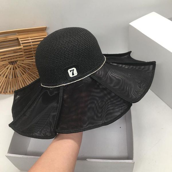 spring and summer new shade is prevented bask bucket hats and fresh big straw sun hat brimwave seaside holiday hat female f, Blue;gray
spring and summer new shade is prevented bask bucket hats and fresh big straw sun hat brimwave seaside holiday hat female f, Blue;gray