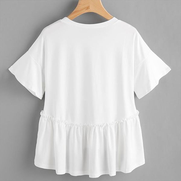 cotton ruffled flare short sleeve women t shirt tunic o neck irregular tshirts woman 2020 new fashion solid white t shirts lady
cotton ruffled flare short sleeve women t shirt tunic o neck irregular tshirts woman 2020 new fashion solid white t shirts lady