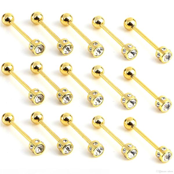 surgical stainless steel barbell tongue ring with rhinestone nipple ring stud earrings piercing jewelry, Silver
surgical stainless steel barbell tongue ring with rhinestone nipple ring stud earrings piercing jewelry, Silver