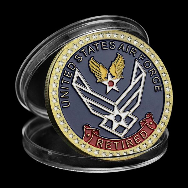 10pcs non magnetic united states air force retired souvenir bronze plated coin veteran collectible challenge coin us air force commemorative
10pcs non magnetic united states air force retired souvenir bronze plated coin veteran collectible challenge coin us air force commemorative