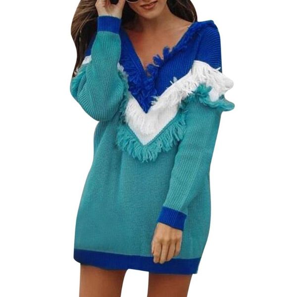 women's sweaters fashion women v-neck sweater stylish tassels loose long shirt knitted swearter dress outerwear sleeve, White;black
women's sweaters fashion women v-neck sweater stylish tassels loose long shirt knitted swearter dress outerwear sleeve, White;black