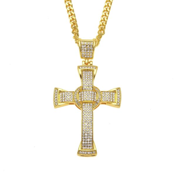 hip hop rap style cross pendant necklace cuban link chain necklaces jewelry, Silver 
hip hop rap style cross pendant necklace cuban link chain necklaces jewelry, Silver