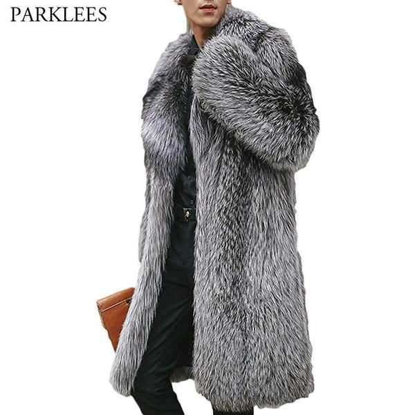 men's luxury north winter warm faux fur long jacket 2020 brand new faux fur thicken notched overcoat men punk outwear gray, Black
men's luxury north winter warm faux fur long jacket 2020 brand new faux fur thicken notched overcoat men punk outwear gray, Black