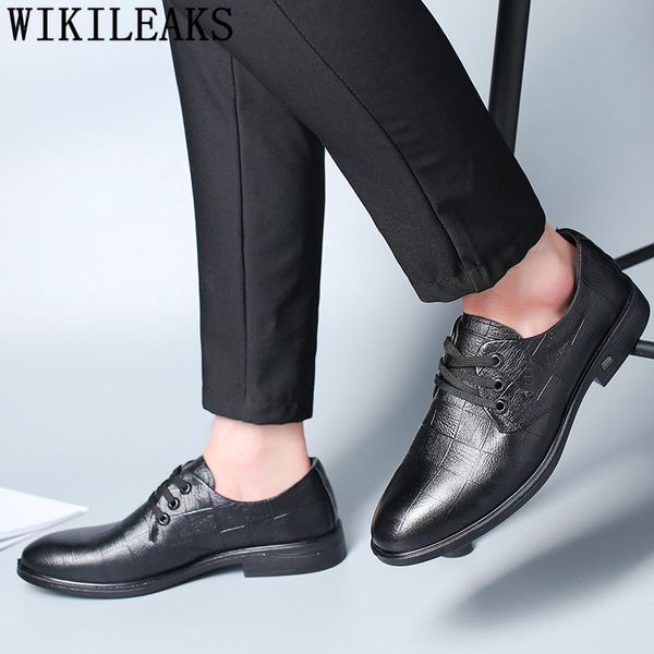 

mens shoes formal luxury italian brand mens dress shoes genuine leather coiffeur office men classic chaussure homme bona, Black