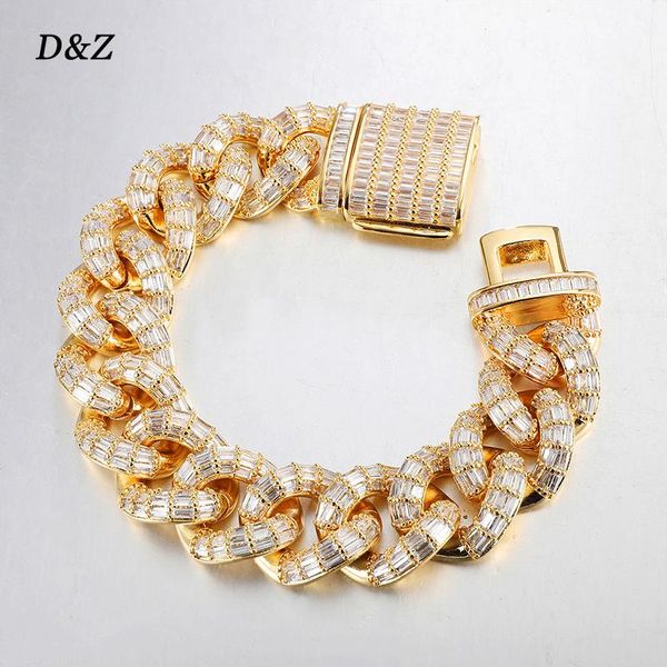 d&z new 21mm iced out baguette prong cuban link bracelet box buckle fashion 8inch miami cuban chain bracelet hip hop jewelry, Silver
d&z new 21mm iced out baguette prong cuban link bracelet box buckle fashion 8inch miami cuban chain bracelet hip hop jewelry, Silver