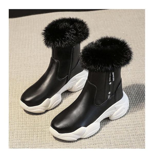 leather women's chunky boots winter thick fur warm women platform sneakers 2020 fashion boot woman black shoes u358
leather women's chunky boots winter thick fur warm women platform sneakers 2020 fashion boot woman black shoes u358