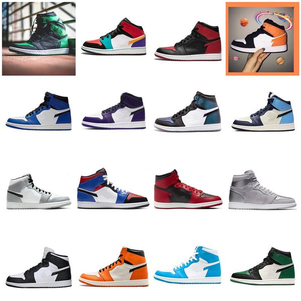 new jumpman 1 1s mens basketball shoes high satin snake shattered backboard pine green bred royal chicago toe light smoke grey men sneakers, White;red
new jumpman 1 1s mens basketball shoes high satin snake shattered backboard pine green bred royal chicago toe light smoke grey men sneakers, White;red
