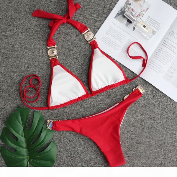 halter bikini 2019 swimwear women swimsuit cut out brazilian bikini set bandage beach wear swimwear female bathing suit, White;black
halter bikini 2019 swimwear women swimsuit cut out brazilian bikini set bandage beach wear swimwear female bathing suit, White;black
