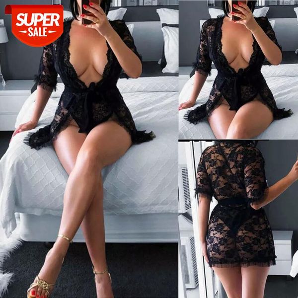 new fashion women erotic perspective deep v-neck lace dress underwear black babydoll sleepwear g-string #yh8h, Black;white
new fashion women erotic perspective deep v-neck lace dress underwear black babydoll sleepwear g-string #yh8h, Black;white