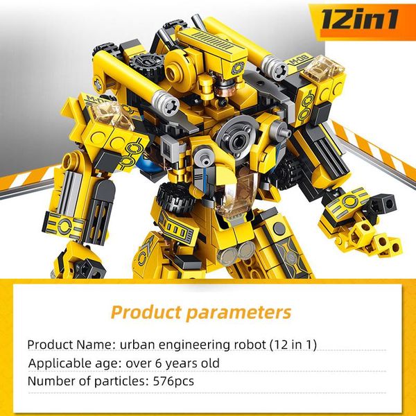 576 шт. 12in1 трансформация techinc robot building bricks creative сборка образовательные фигуры блоки подарочные игрушки для детей bbygyu 
576 шт. 12in1 трансформация techinc robot building bricks creative сборка образовательные фигуры блоки подарочные игрушки для детей bbygyu