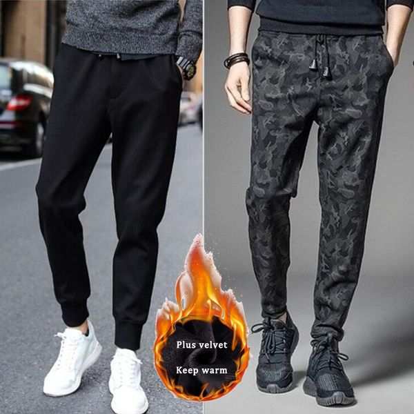 men's pants winter men plus velvet harem joggers sweatpants streetwear warm casual male sports harajuku pockets trousers, Black
men's pants winter men plus velvet harem joggers sweatpants streetwear warm casual male sports harajuku pockets trousers, Black