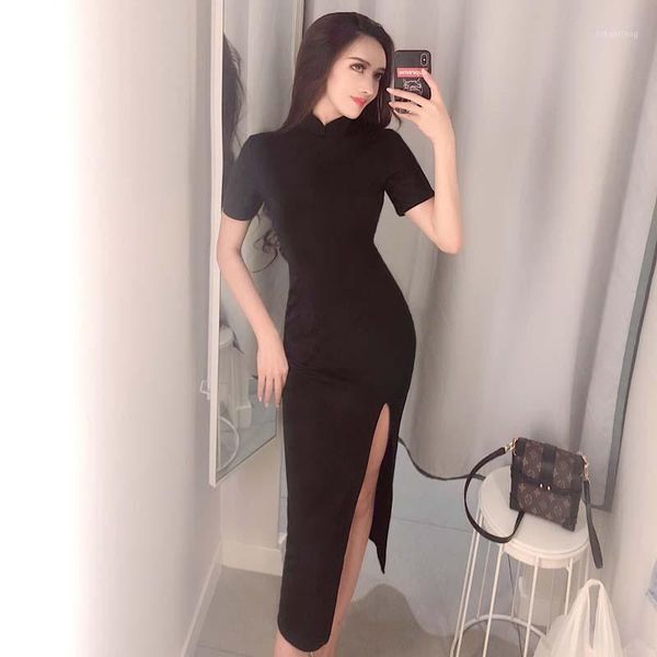 ethnic clothing 2021 chinese party dress cheongsam long robe bodycon satin qipao high-sloping fork mandarin collar1, Red
ethnic clothing 2021 chinese party dress cheongsam long robe bodycon satin qipao high-sloping fork mandarin collar1, Red
