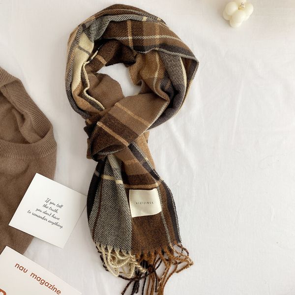 vipplaid fashion for b into style korea scarf new british women in winter mvp, Blue;gray
vipplaid fashion for b into style korea scarf new british women in winter mvp, Blue;gray