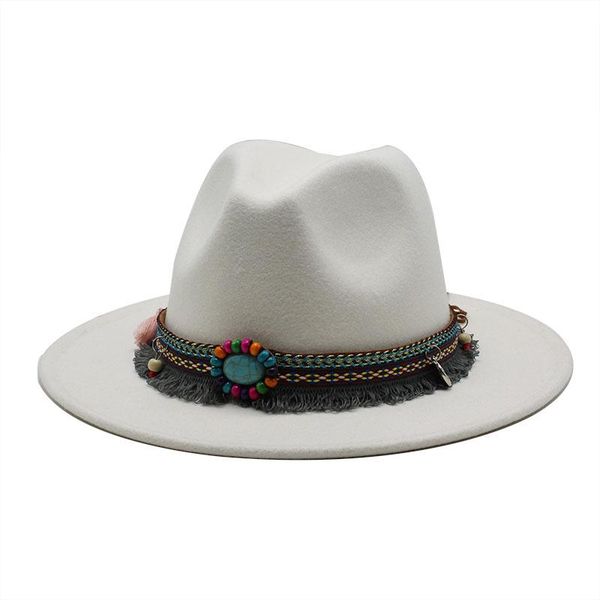 new men women wool felt jazz style fedora hats panama trilby party formal hat in black white and yellow with belt decor, Blue;gray
new men women wool felt jazz style fedora hats panama trilby party formal hat in black white and yellow with belt decor, Blue;gray