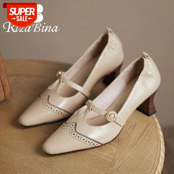 rizabina size 33-43 real leather women pumps fashion buckle t strap high heel shoes woman spring 2021 new office lady footwear #5s1m
rizabina size 33-43 real leather women pumps fashion buckle t strap high heel shoes woman spring 2021 new office lady footwear #5s1m