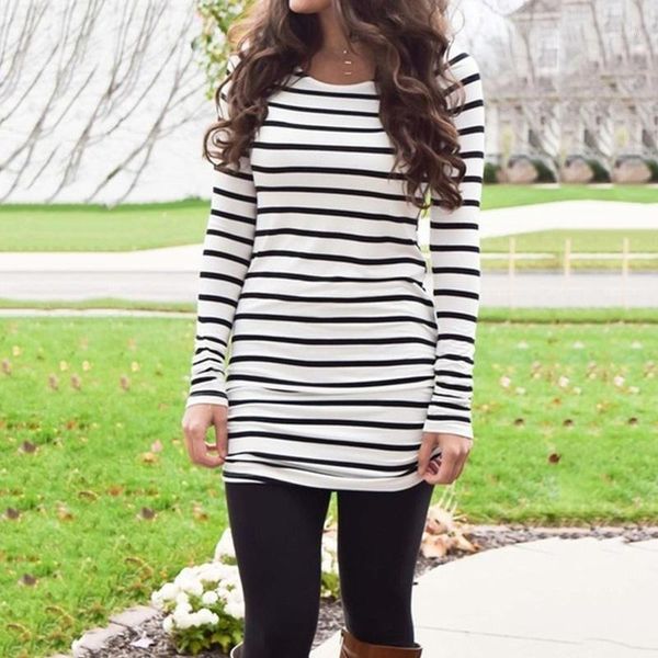 casual style women stripe slim patchwork o-neck t-shirt bottoming long sleeve regular shirts1, White
casual style women stripe slim patchwork o-neck t-shirt bottoming long sleeve regular shirts1, White