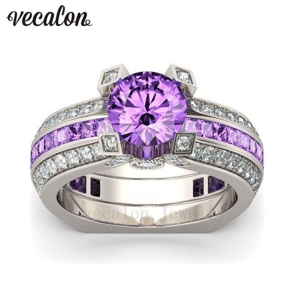 vecalon luxury женский обручальное кольцо фиолетовый 5a циркон cz 925 серебро birthstone обручальное кольцо набор для женщин мужчин, Golden;silver
vecalon luxury женский обручальное кольцо фиолетовый 5a циркон cz 925 серебро birthstone обручальное кольцо набор для женщин мужчин, Golden;silver