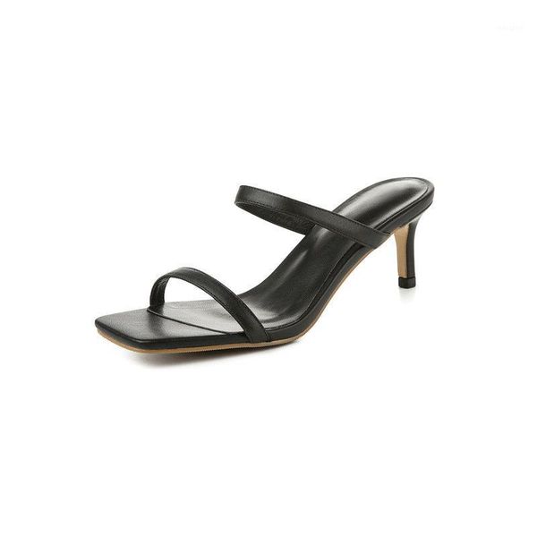 slippers summer high heels genuine leather women classic basic shoes woman solid color concise sandals woman1, Black
slippers summer high heels genuine leather women classic basic shoes woman solid color concise sandals woman1, Black
