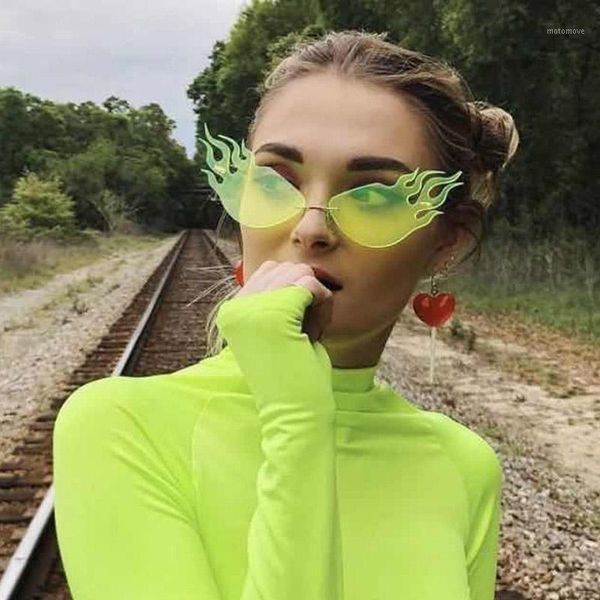 sunglasses dave trend triangle cat eye brand design large size frameless flame sun glasses female cateye shade gafas de sol1, White;black
sunglasses dave trend triangle cat eye brand design large size frameless flame sun glasses female cateye shade gafas de sol1, White;black