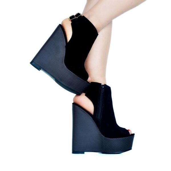 lanlojer shoes,beautiful fashion women's shoes, suede, about 4.5 cm waterproof platform, 14.5 cm wedges sandals, women's sandals, Black
lanlojer shoes,beautiful fashion women's shoes, suede, about 4.5 cm waterproof platform, 14.5 cm wedges sandals, women's sandals, Black