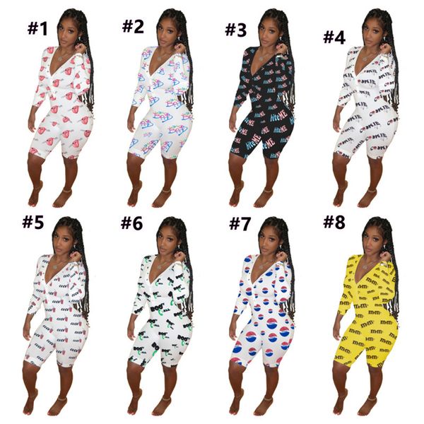 women rompers long sleeve jumpsuit women designers pants valentines mother day v neck bodysuit fashion printed overall outfits gg12106, White
women rompers long sleeve jumpsuit women designers pants valentines mother day v neck bodysuit fashion printed overall outfits gg12106, White