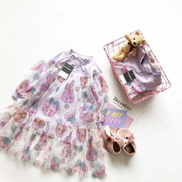 tonytaobaby children's autumn girls' mesh stitching cartoon purple cotton dress, Red;yellow
tonytaobaby children's autumn girls' mesh stitching cartoon purple cotton dress, Red;yellow