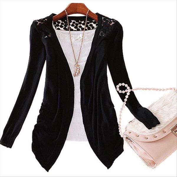 bluelans lady korean style candy color crochet knit coat sweater cardigan summer crochet blouse drop shipping, White;black
bluelans lady korean style candy color crochet knit coat sweater cardigan summer crochet blouse drop shipping, White;black