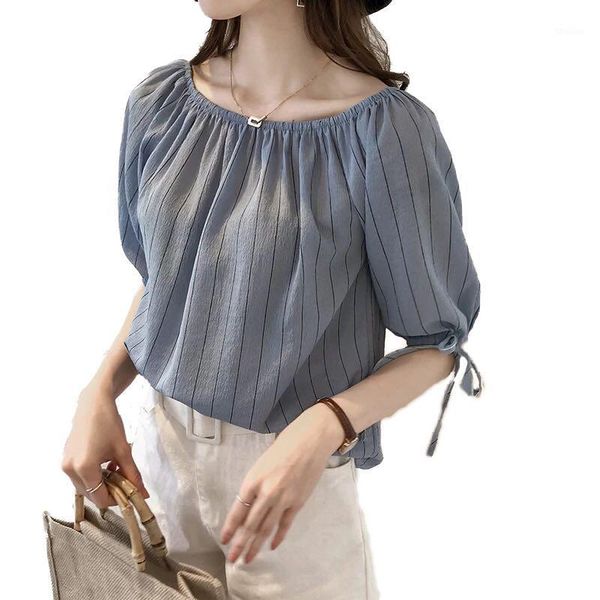 women's blouses & shirts missky women's blouse summer boat-neck strapless striped loose lantern-sleeve chiffon shirt female 1, White
women's blouses & shirts missky women's blouse summer boat-neck strapless striped loose lantern-sleeve chiffon shirt female 1, White