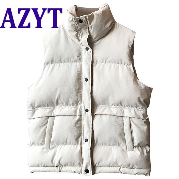 azyt winter new cotton vest 2021 korean loose winter sleeveless jacket for women thicken warm women's waistcoat, Black;white
azyt winter new cotton vest 2021 korean loose winter sleeveless jacket for women thicken warm women's waistcoat, Black;white