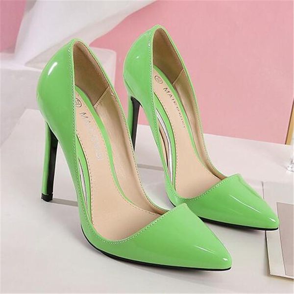 candy colors pointed toe pumps women thin heel shoe 11cm heels patent leather wedding party shoes ladies big size 35-45 46, Black
candy colors pointed toe pumps women thin heel shoe 11cm heels patent leather wedding party shoes ladies big size 35-45 46, Black